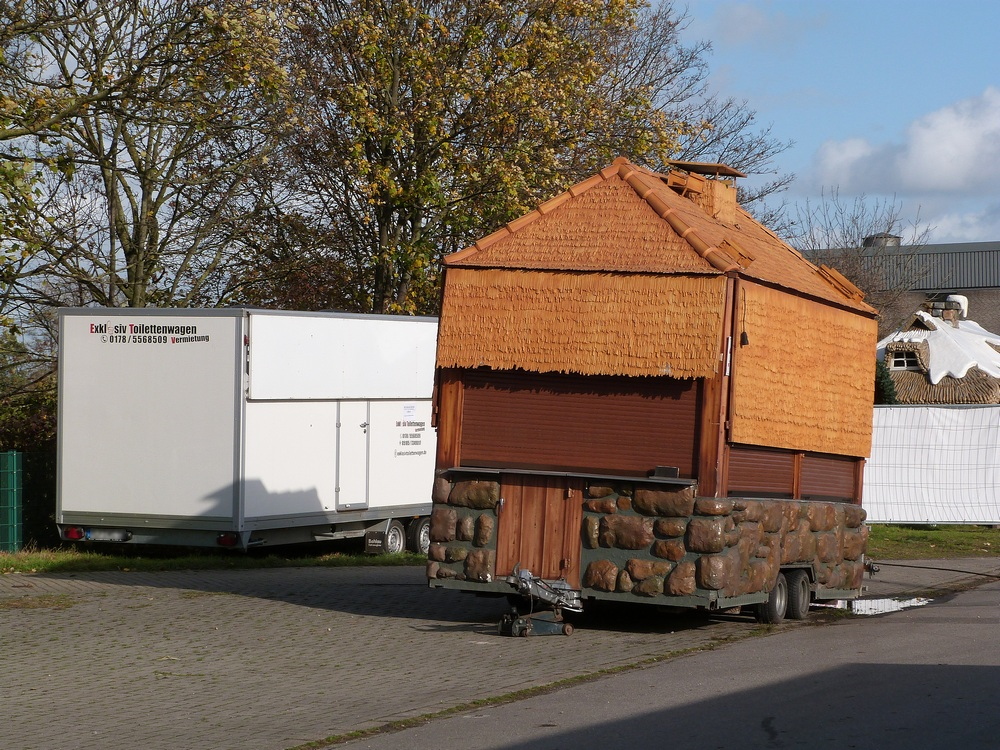 Aufbau Cranger Weihnachtszauber 2021