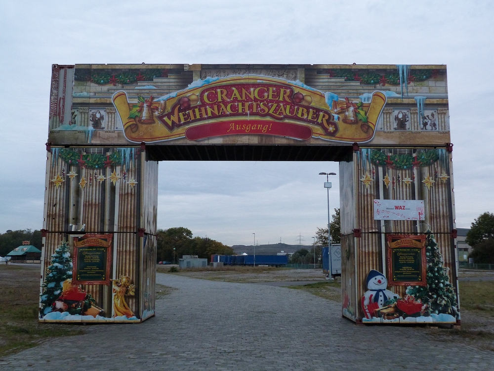 Aufbau Cranger Weihnachtszauber 2021