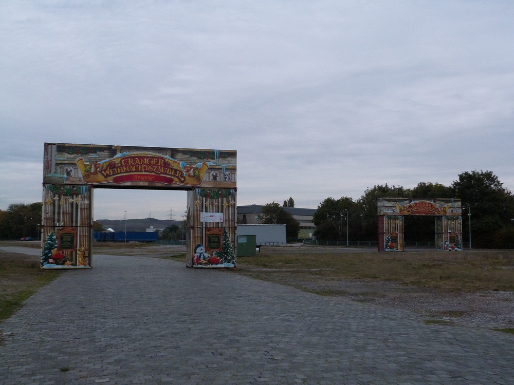 Aufbau Cranger Weihnachtszauber 2021