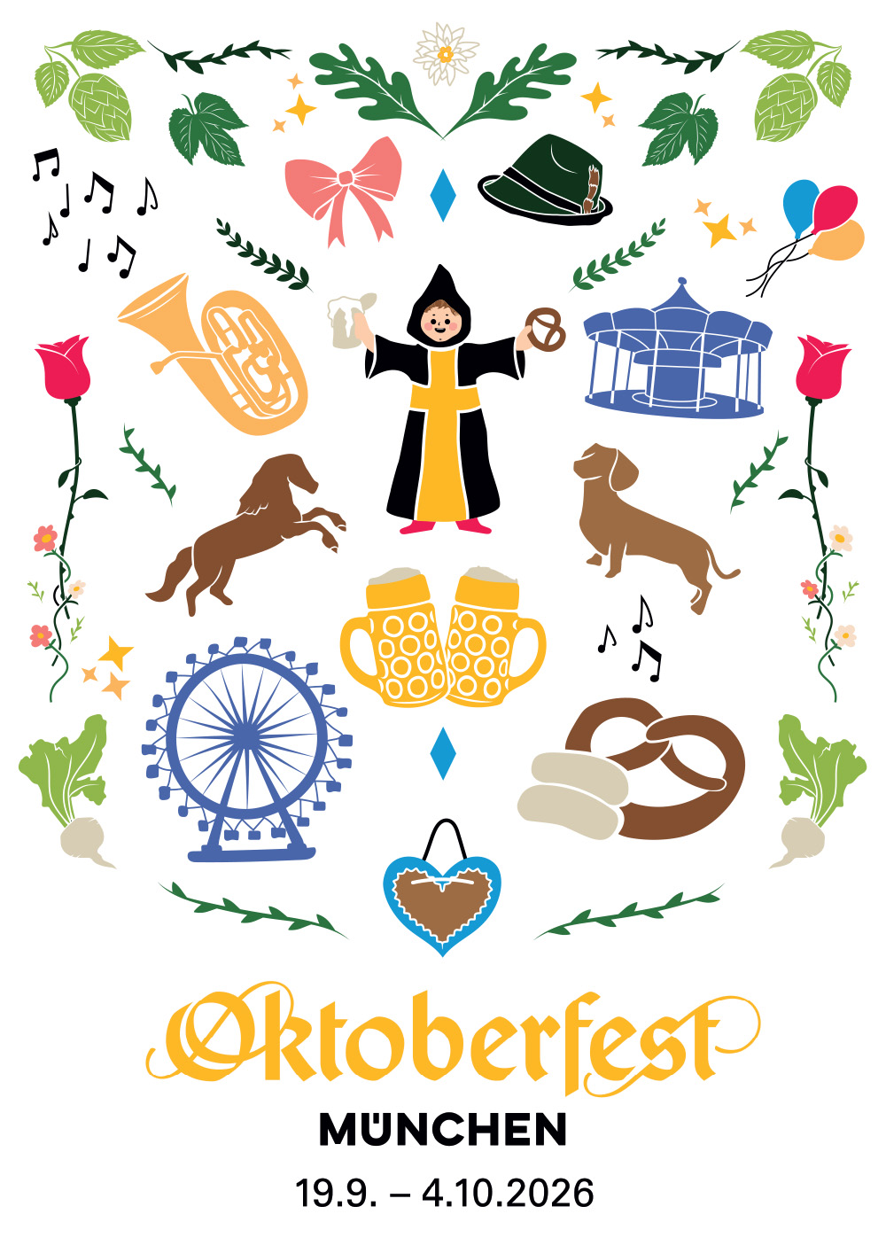 Motivwettbewerb Münchner Oktoberfest 2026 - Die Motive