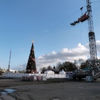Aufbau Cranger Weihnachtszauber 2021