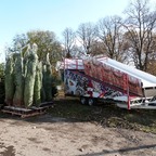 Aufbau Cranger Weihnachtszauber 2021