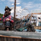 Die Wildwasserbahn „Piratenfluss“ auf dem Bremer Freimarkt 2